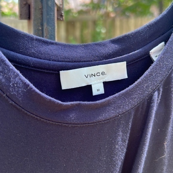 ▶️ Vince ◀️ Comfortable Navy Dress - Picture 3 of 12